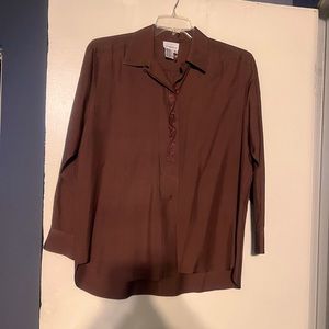 Saks fifth Avenue 100% silk blouse size medium